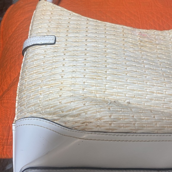 VINTAGE EITENNE AIGNER STRAW LEATHER SHOULDER BAG - Picture 9 of 16